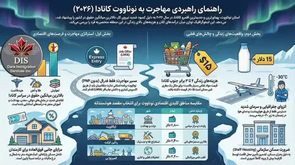 استان نوناووت کانادا اینفوگرافی