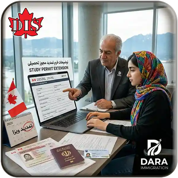 تمدید ویزای تحصیلی کانادا تصویر راهنما
