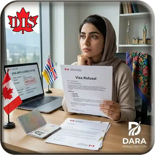 ریجکتی ویزای تحصیلی کانادا تصویر راهنما